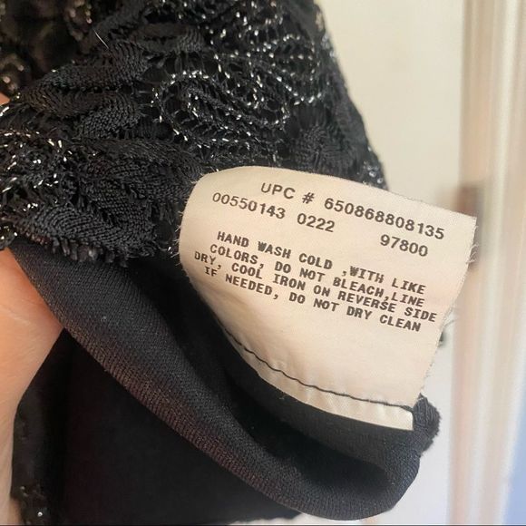 Vintage AB Studio 90s Vibes Wavy Embroidered Cross Front Tank Top Blouse - Picture 5 of 6